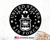 AIR FORCE EMBLEM METAL SIGN