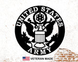 ARMY EMBLEM METAL SIGN