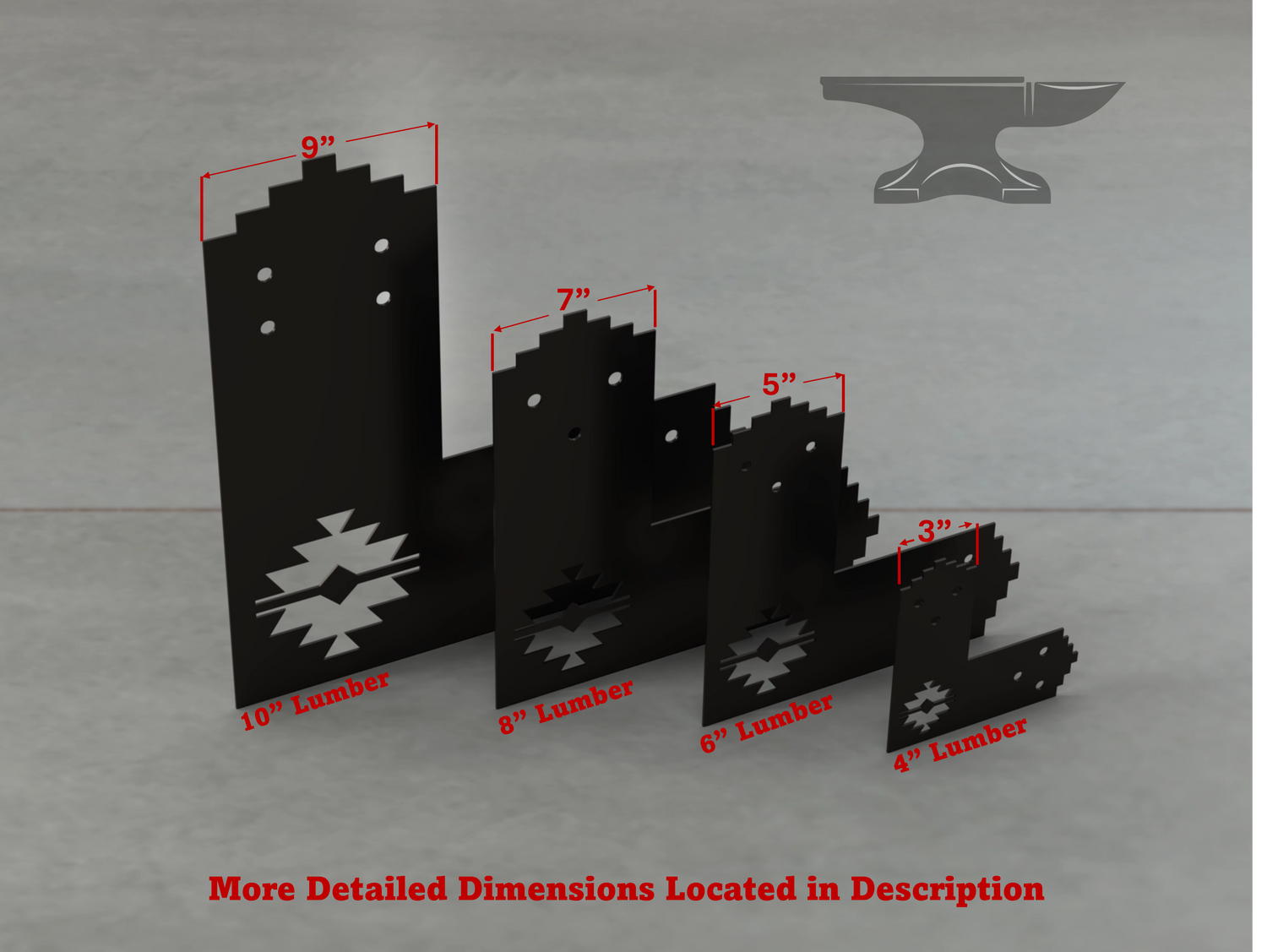 Aztec Style L Brackets - Various Sizes