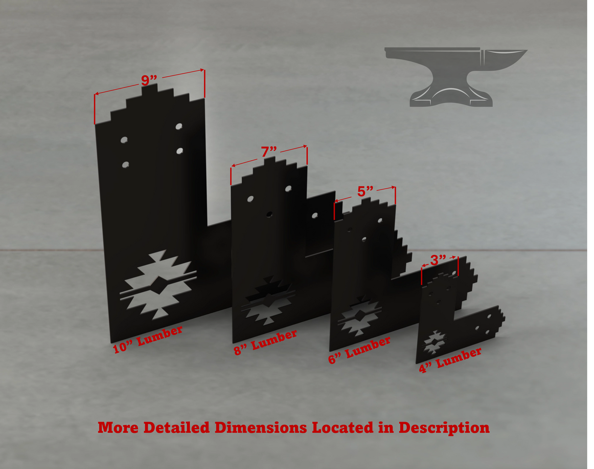 Aztec Style L Brackets - Various Sizes