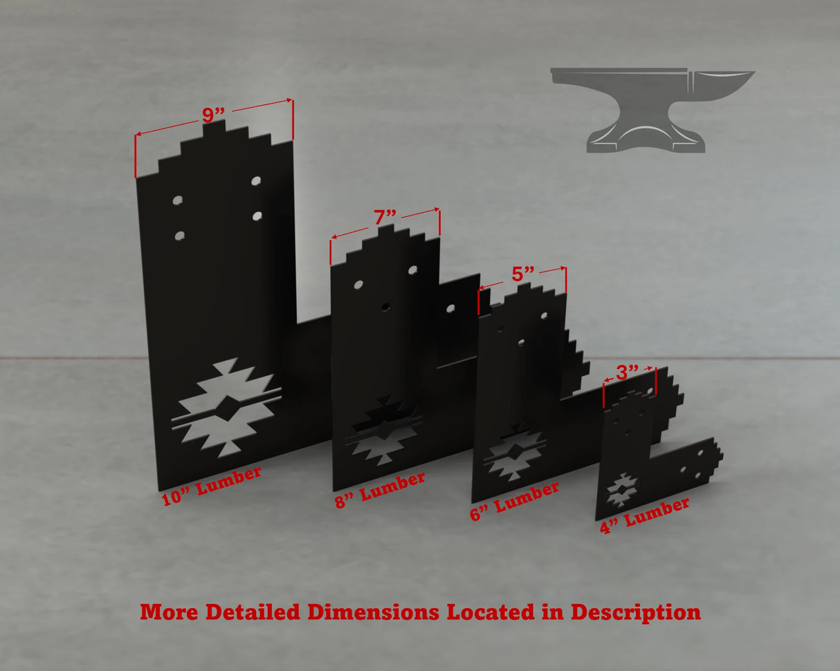 Aztec Style L Brackets - Various Sizes