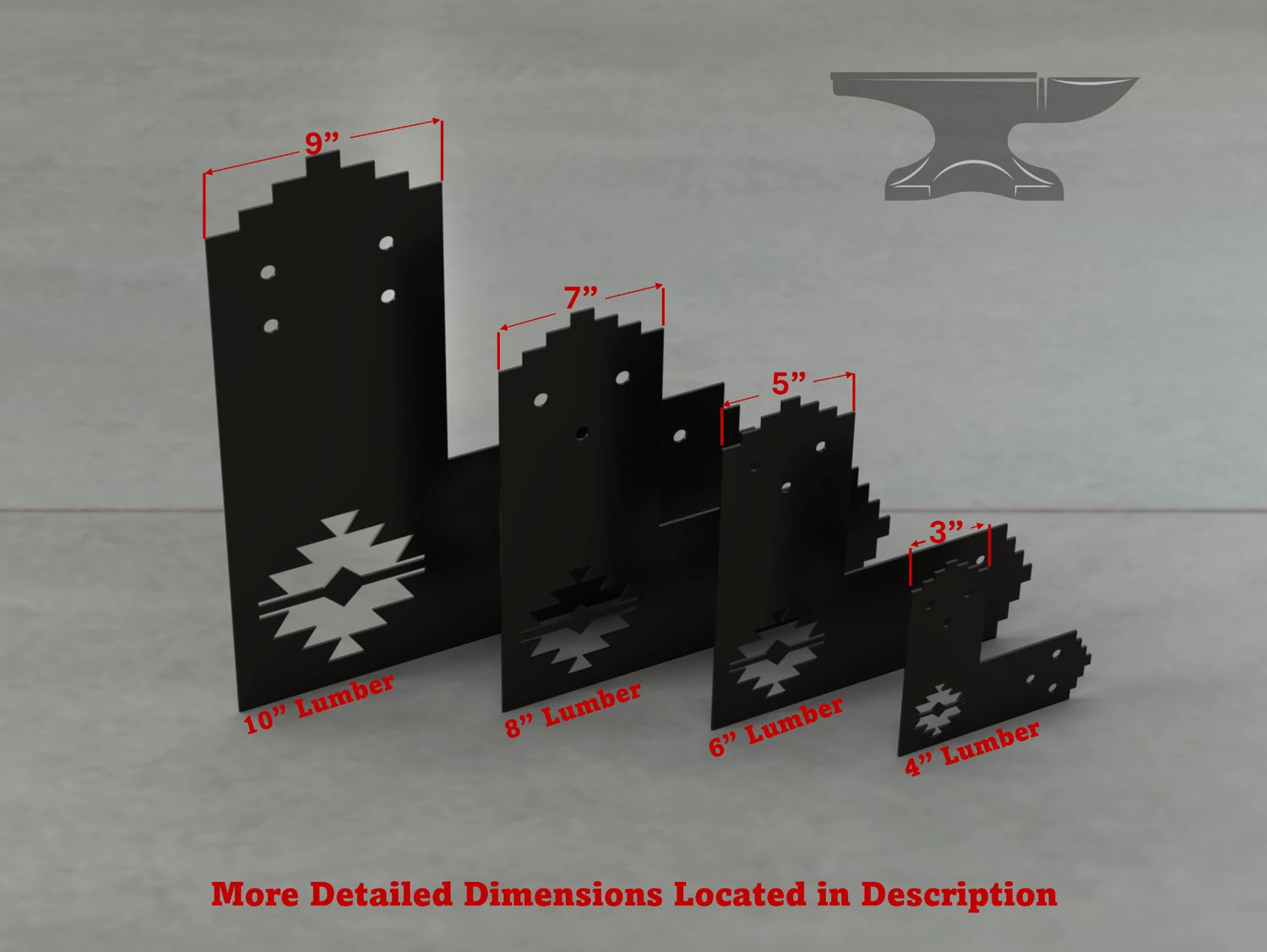Aztec Style L Brackets - Various Sizes