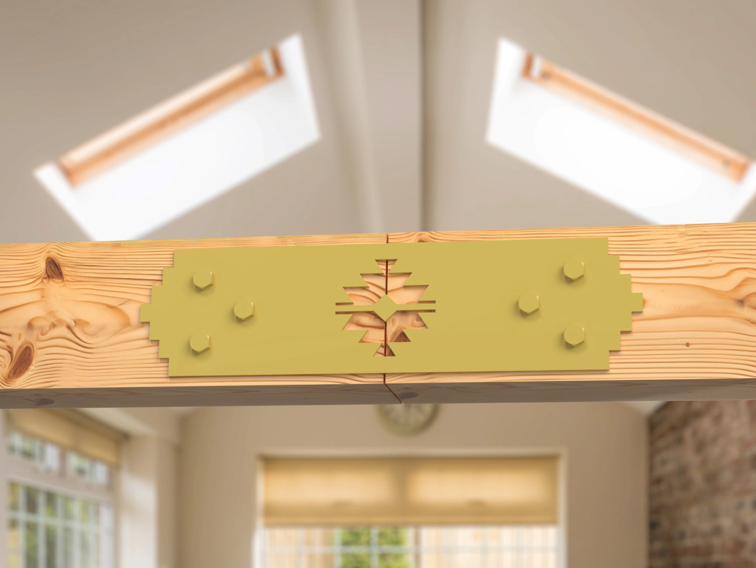 Aztec Style Brackets for 6" Post - Madison Iron and Wood