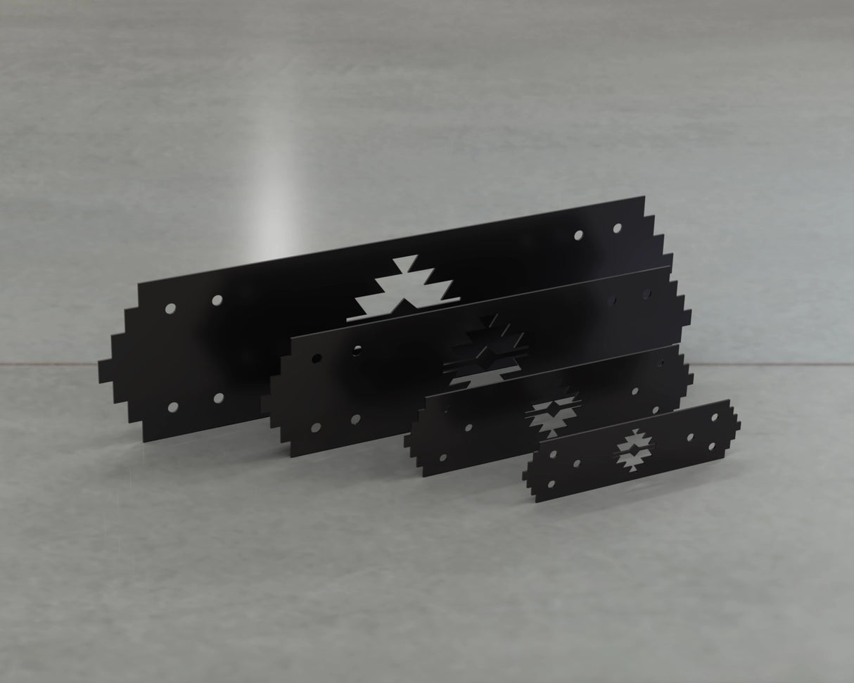 Aztec Style Straight Brackets - Various Sizes