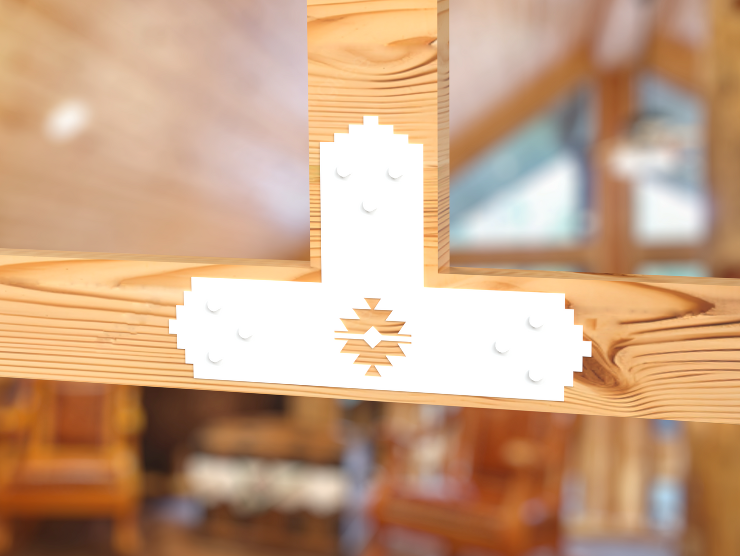 Aztec Style Brackets for 6" Post - Madison Iron and Wood