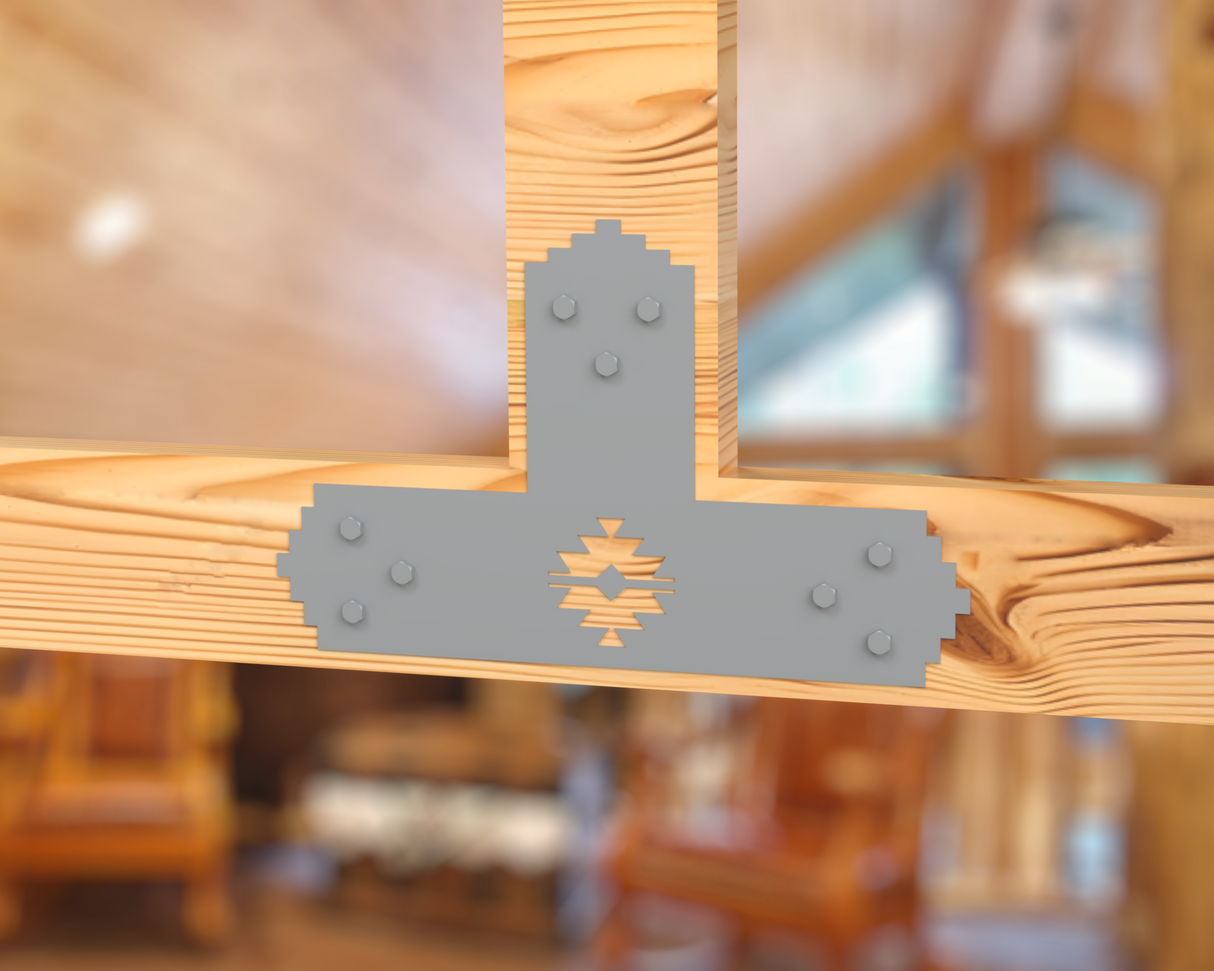Aztec Style Brackets for 6" Post - Madison Iron and Wood