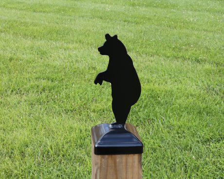 6X6 Bear Standing Post Cap (5.5 x 5.5 Post Size) - Madison Iron and Wood