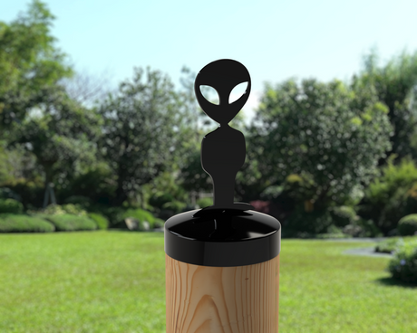 Alien, Round Post Cap (4x4 Round Post Size) - Madison Iron and Wood