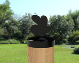 Bee, Round Post Cap (4x4 Round Post Size) - Madison Iron and Wood