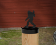 Bigfoot Middle Finger, Round Post Cap (4x4 Round Post Size) - Madison Iron and Wood