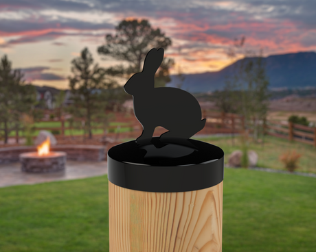 Bunny, Round Post Cap (4x4 Round Post Size) - Madison Iron and Wood