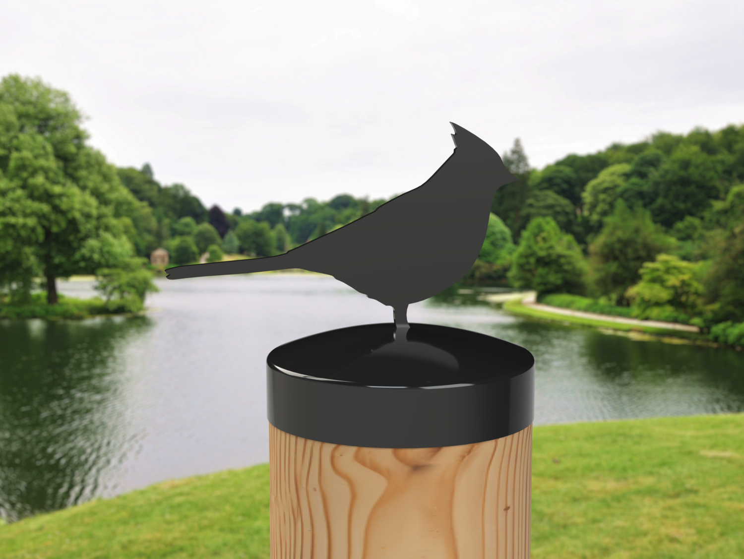 Cardinal, Round Post Cap (4x4 Round Post Size) - Madison Iron and Wood