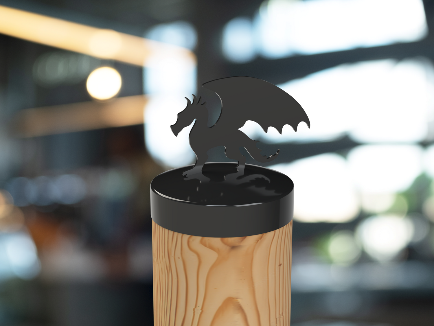 Dragon, Round Post Cap (4x4 Round Post Size) - Madison Iron and Wood