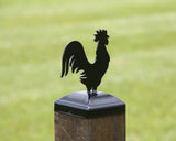 True Size 6x6 Post Cap on the Farm Finial Choice - Madison Iron and Wood