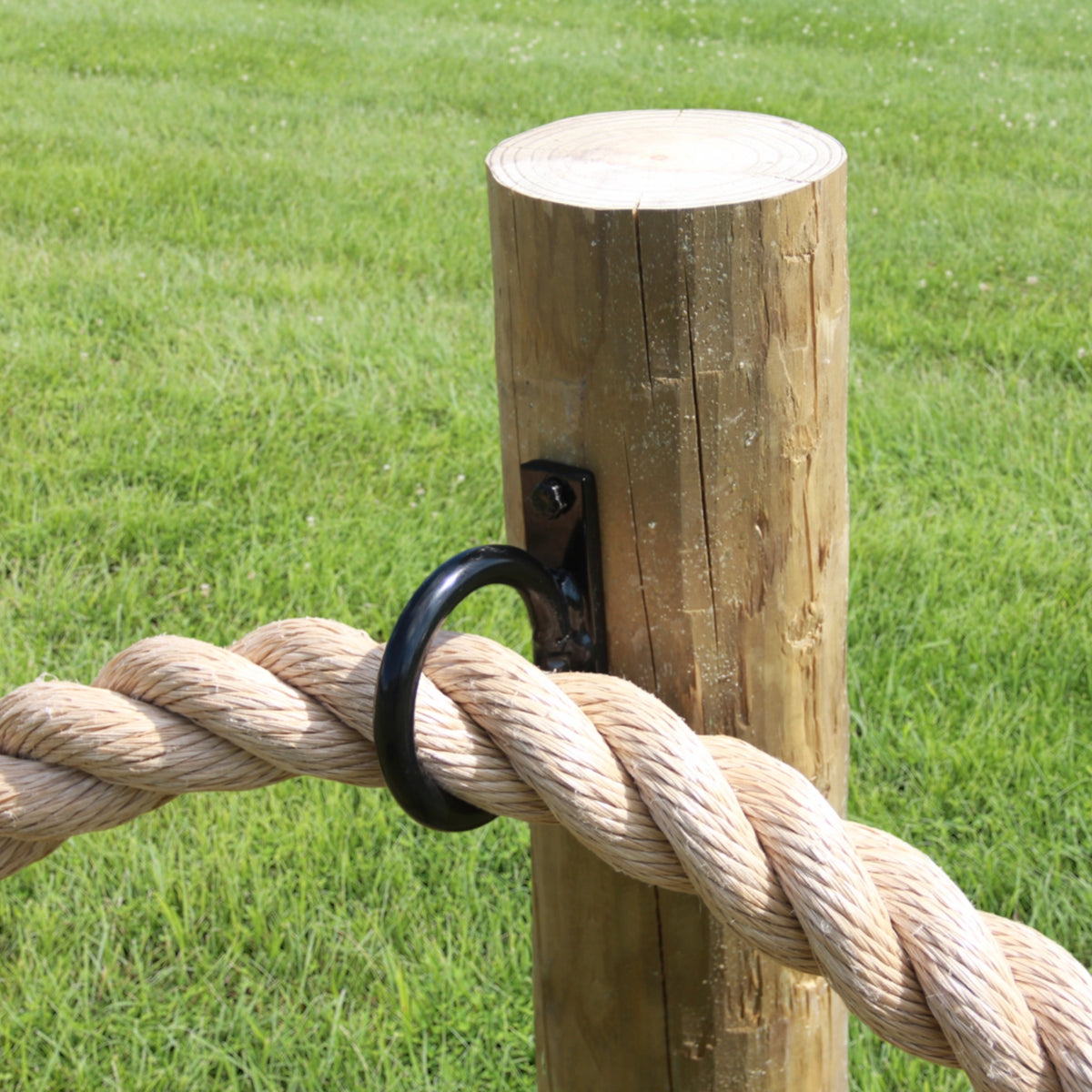 Heavy Duty Nautical Rope Fence Rings For Round Posts, Nautical Rope ...