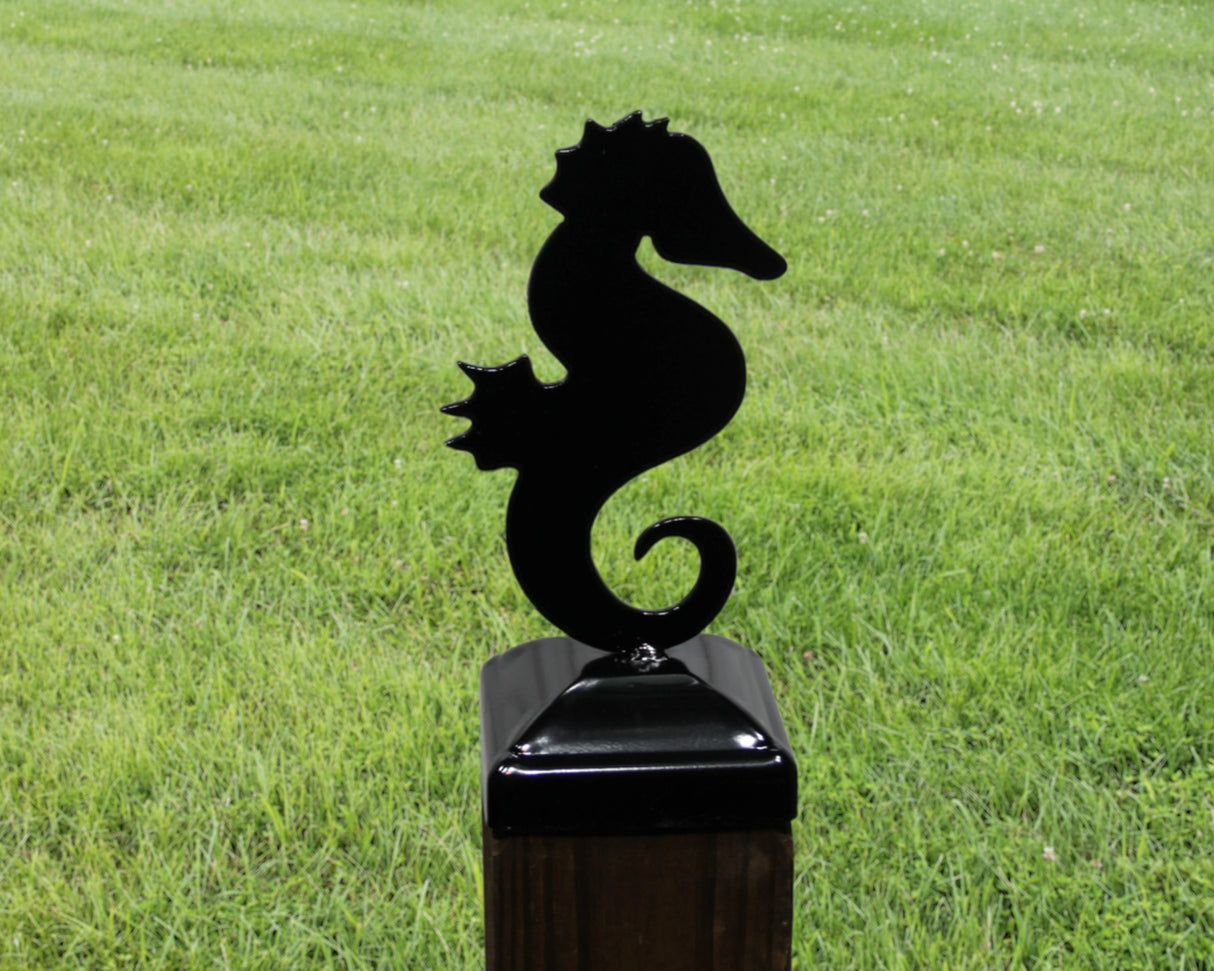 6X6 Seahorse Post Cap (5.5 x 5.5 Post Size) - Madison Iron and Wood