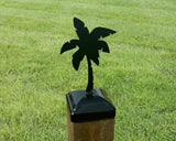 6X6 Palm Tree Post Cap (5.5 x 5.5 Post Size) - Madison Iron and Wood