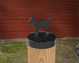 Goat, Round Post Cap (4x4 Round Post Size) - Madison Iron and Wood