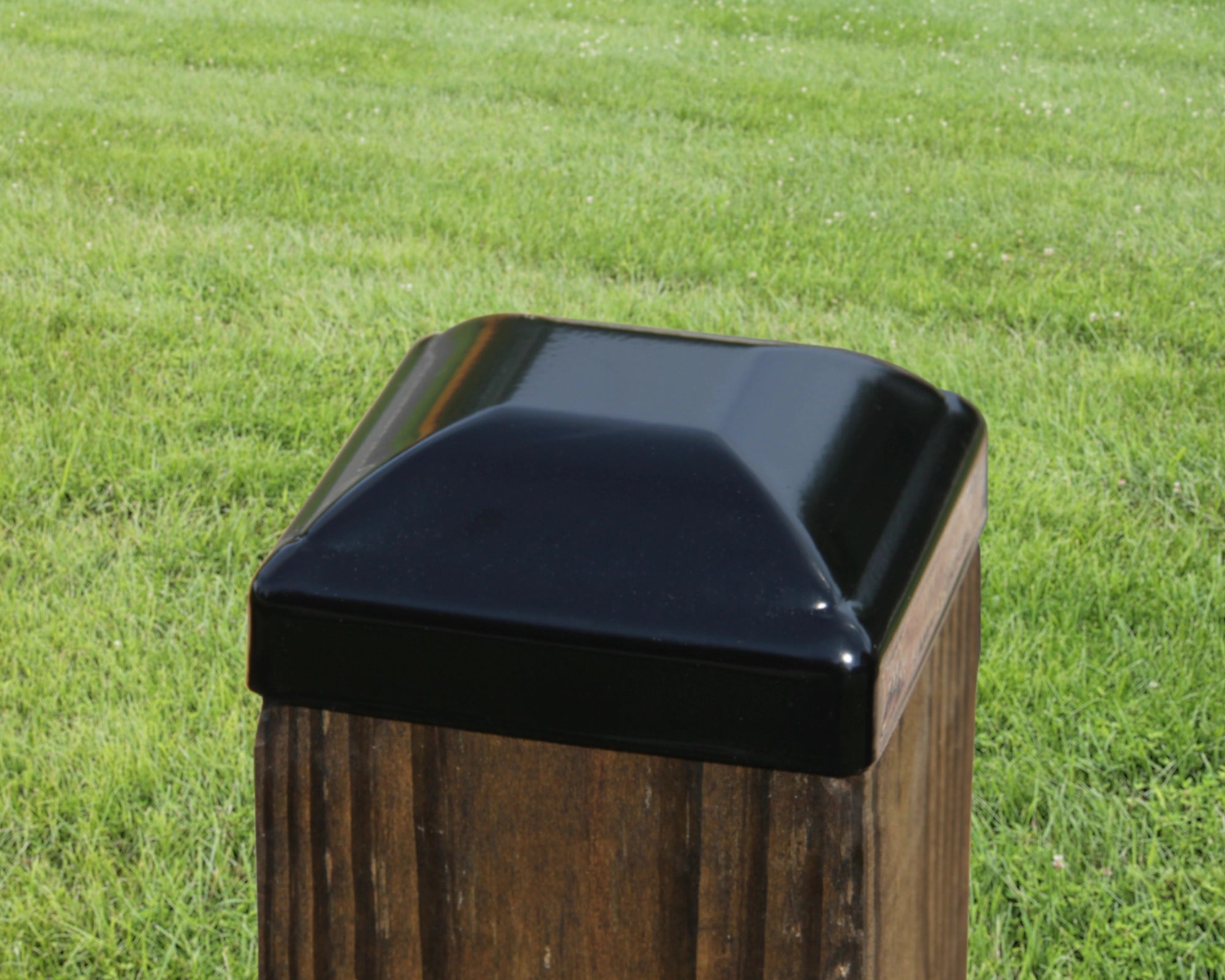 4x4 Heavy Duty Domed Steel Post Cap (3.5 x 3.5 Post Size) - Madison Iron and Wood