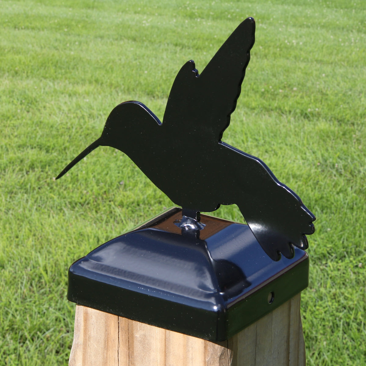 Hummingbird Post Cap - Fence Decor - Madison Iron and Wood