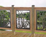 Bass Pond Railing Panel Insert - Madison Iron and Wood