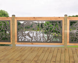 Bass Pond Railing Panel Insert - Madison Iron and Wood