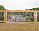 Bass Pond Railing Panel Insert - Madison Iron and Wood