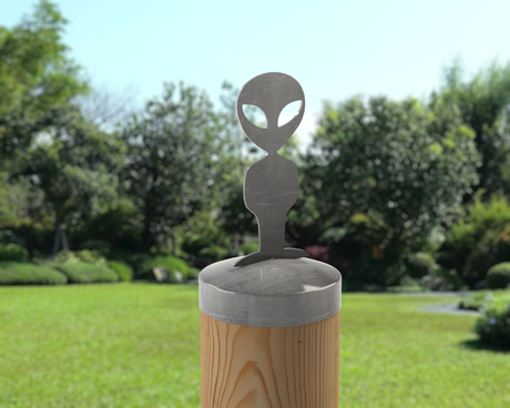 Alien, Round Post Cap (4x4 Round Post Size) - Madison Iron and Wood