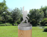 Bigfoot Peace Sign, Round Post Cap (4x4 Round Post Size) - Madison Iron and Wood