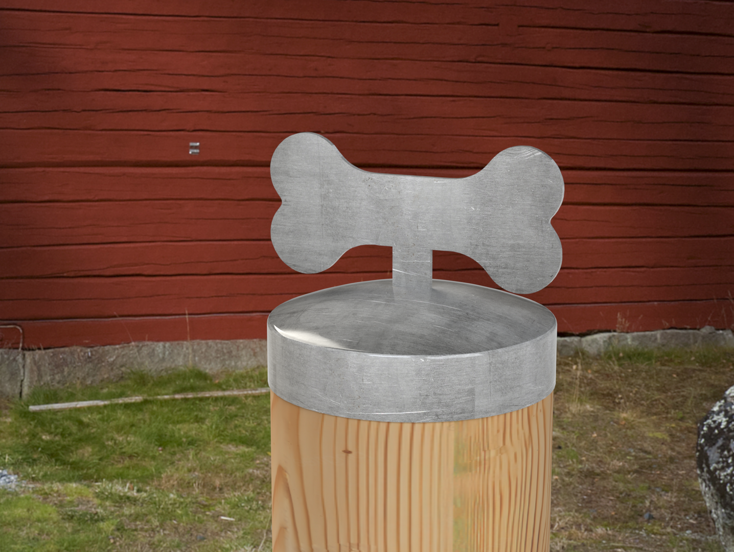 Dog Bone, Round Post Cap (4x4 Round Post Size) - Madison Iron and Wood