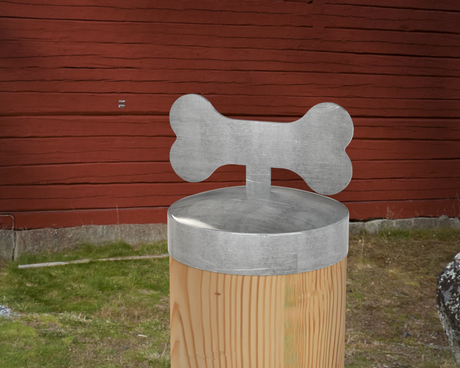 Dog Bone, Round Post Cap (4x4 Round Post Size) - Madison Iron and Wood