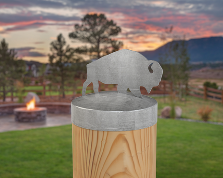 Buffalo, Round Post Cap (4x4 Round Post Size) - Madison Iron and Wood