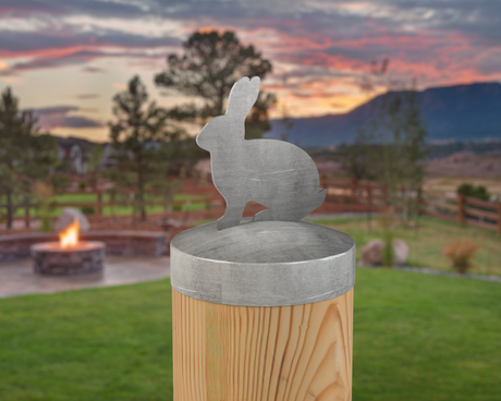 Bunny, Round Post Cap (4x4 Round Post Size) - Madison Iron and Wood