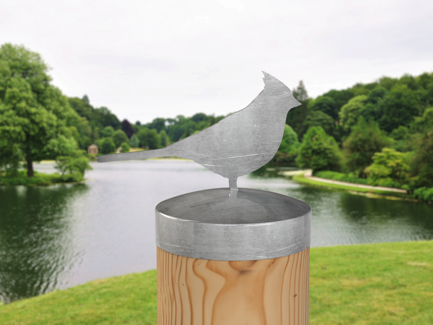 Cardinal, Round Post Cap (4x4 Round Post Size) - Madison Iron and Wood