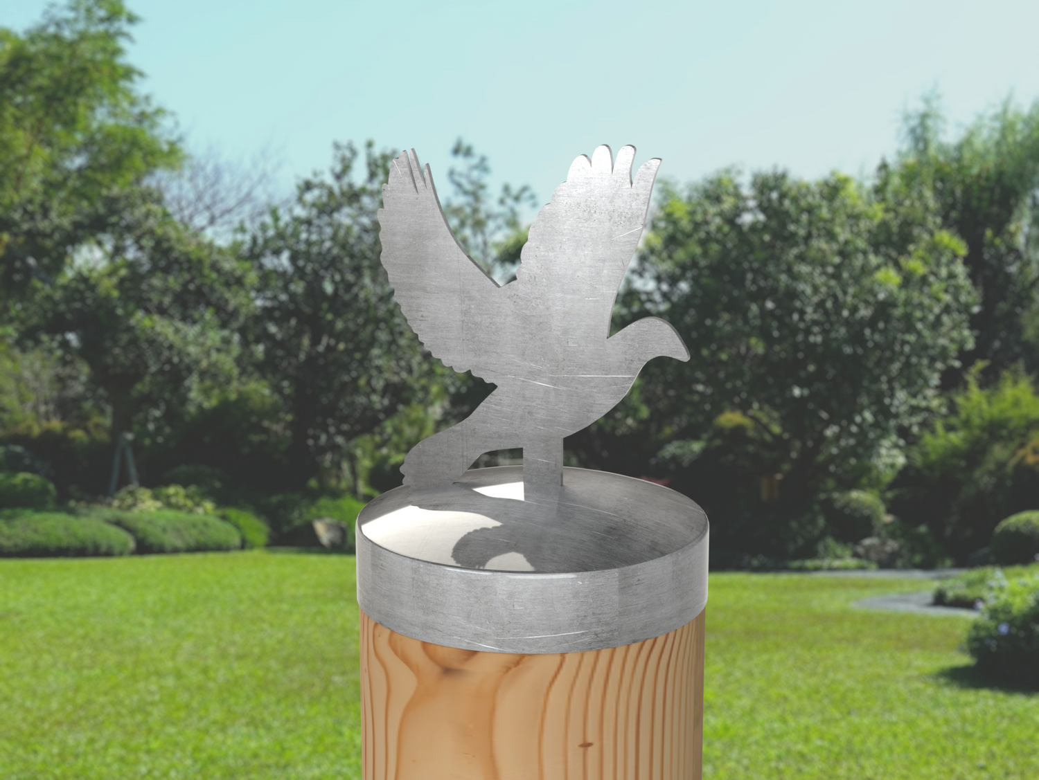 Dove, Round Post Cap (4x4 Round Post Size) - Madison Iron and Wood