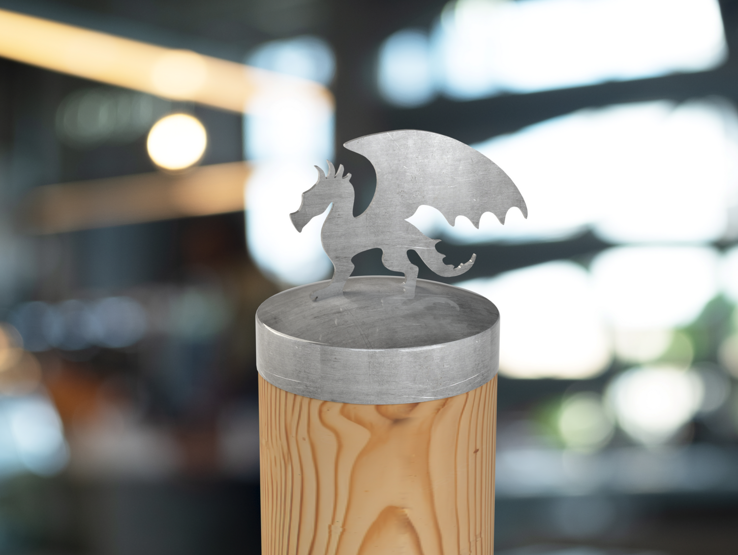 Dragon, Round Post Cap (4x4 Round Post Size) - Madison Iron and Wood