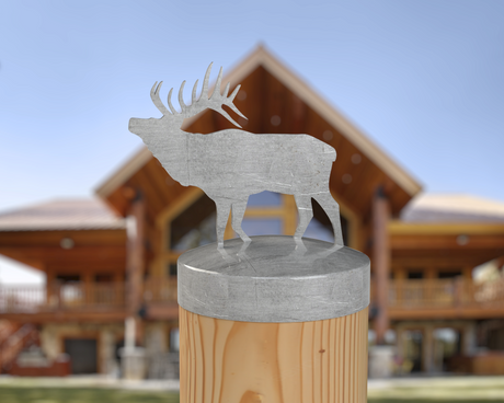 Elk, Round Post Cap (4x4 Round Post Size) - Madison Iron and Wood