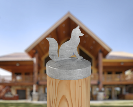 Fox, Round Post Cap (4x4 Round Post Size) - Madison Iron and Wood