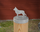 German Shepherd, Round Post Cap (4x4 Round Post Size) - Madison Iron and Wood