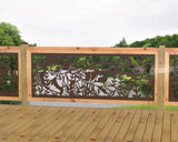 Bass Pond Railing Panel Insert - Madison Iron and Wood