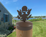 Army Logo, Round Post Cap (4x4 Round Post Size) - Madison Iron and Wood