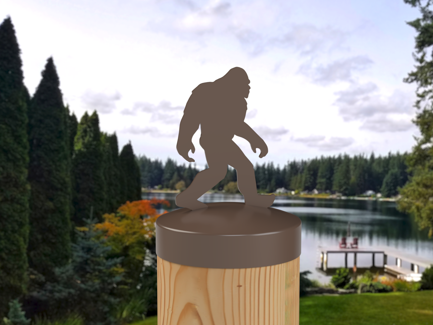 Bigfoot, Round Post Cap (4x4 Round Post Size) - Madison Iron and Wood
