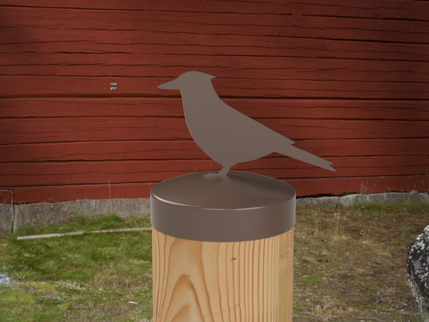 Blue Jay, Round Post Cap (4x4 Round Post Size) - Madison Iron and Wood