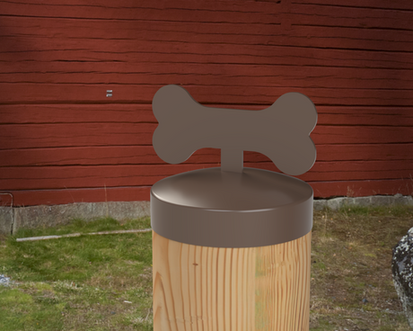 Dog Bone, Round Post Cap (4x4 Round Post Size) - Madison Iron and Wood