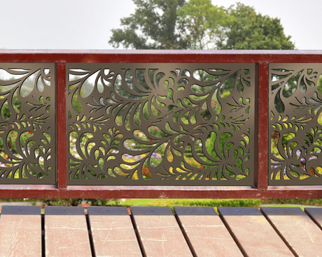 Budding Leaf Pattern Fence/Gate Panel Insert