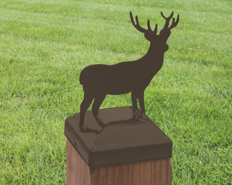 6X6 Deer Post Cap (5.5 x 5.5 Post Size) - Madison Iron and Wood