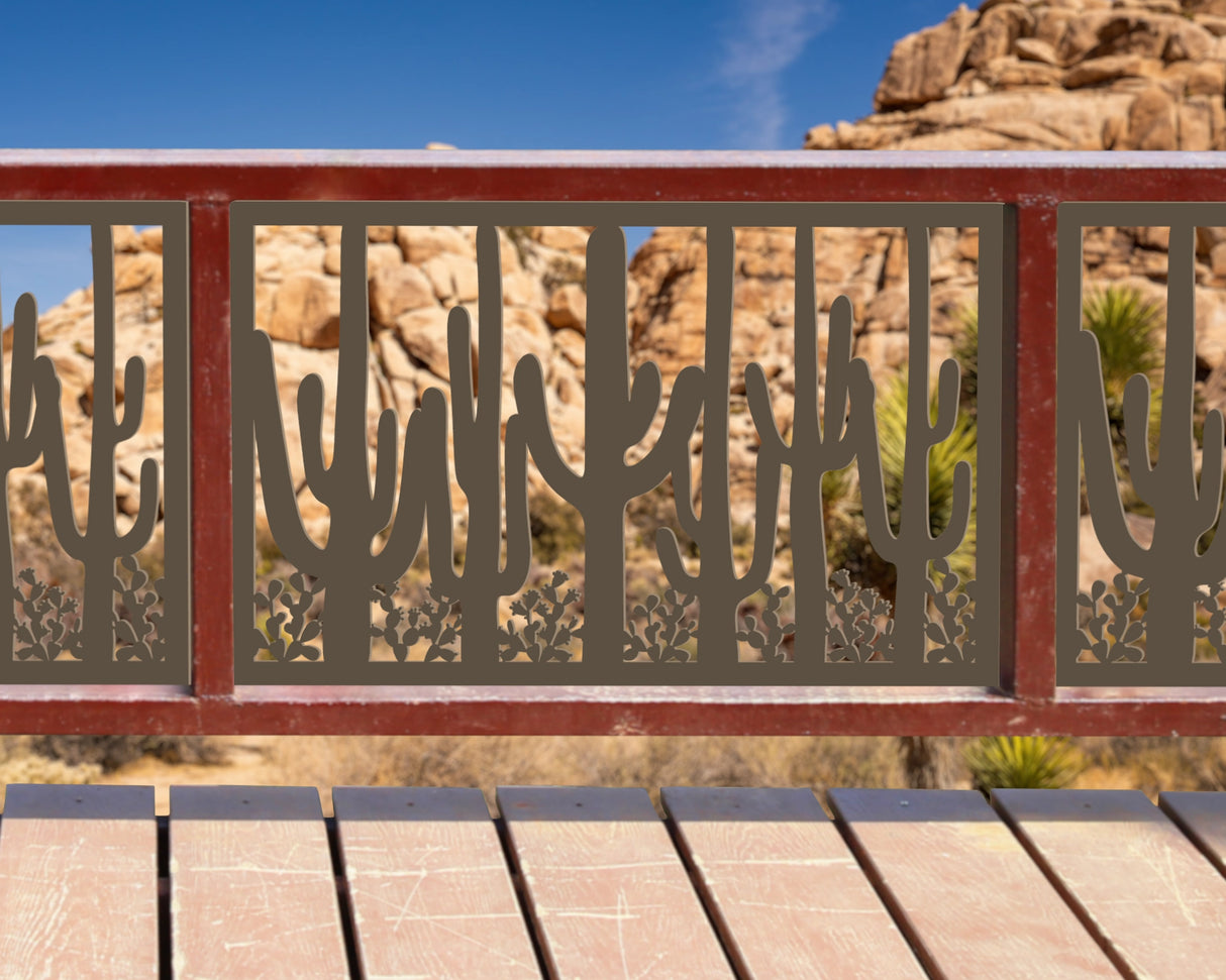 80"x30" - Saguaro National Park Fence/Gate Panel Insert - Madison Iron and Wood