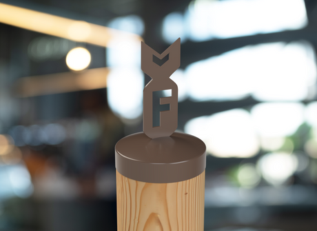 F Bomb, Round Post Cap (4x4 Round Post Size) - Madison Iron and Wood