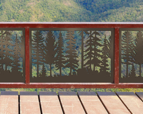 Forest Landscape Fence/Gate Panel Insert