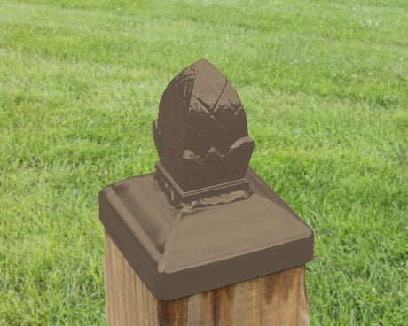 4x4 Square Pineapple Post Cap (3.5 x 3.5 Post Size) - Madison Iron and Wood